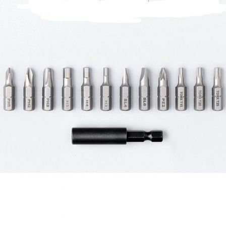 Xiaomi Destornillador Inalámbrico MJDDLSD001QW con 12 Puntas de Precisión S2 y Anillo de Luz LED