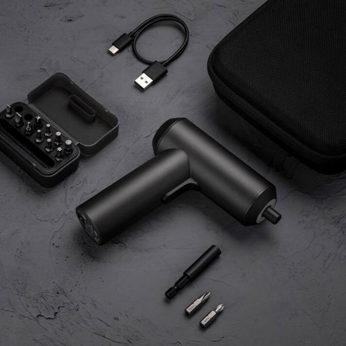 Xiaomi Mi Cordless Screwdriver Gris con 12 Puntas de Precisión