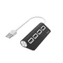 Hama 00200119 Hub USB 2.0 con 4 puertos, velocidad de transferencia de 480 Mbit/s, conexión Plug & Play, color negro