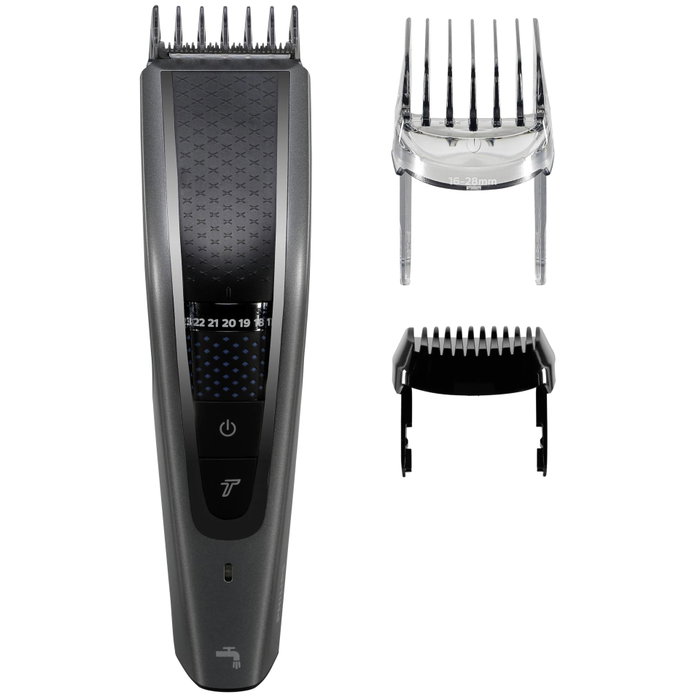 Philips HC5650/15 Cortapelos Serie 5000, Negro y Plata