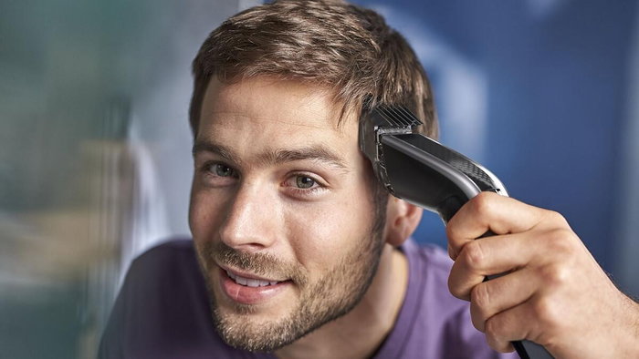 Philips HC5650/15 Cortapelos Serie 5000, Negro y Plata
