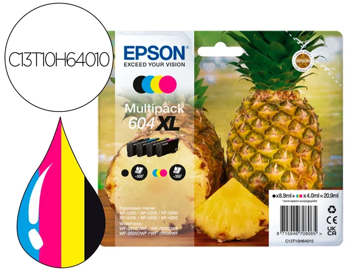 Epson Multipack 604XL (C13T10H64010) Cuatricolor