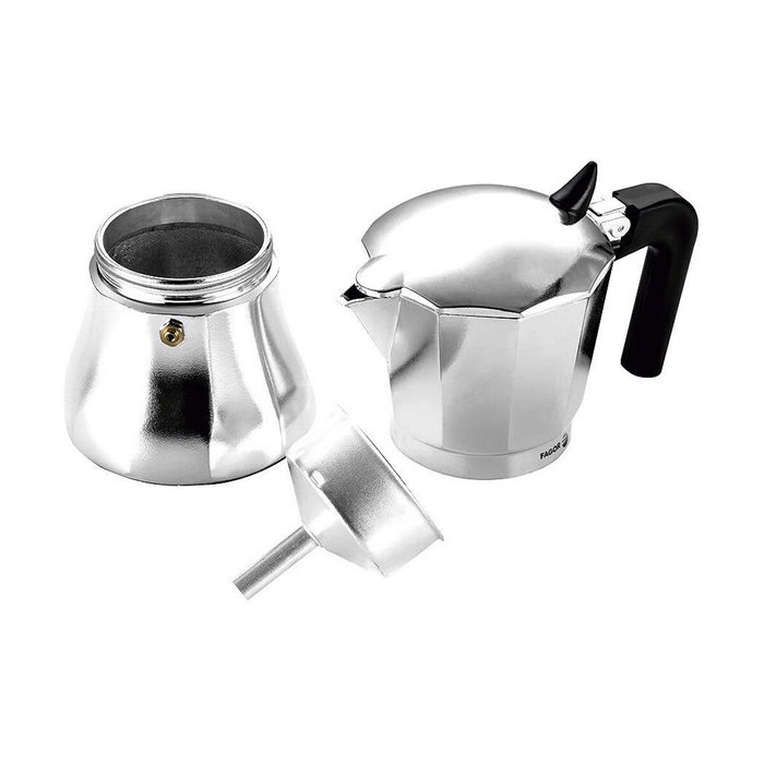 Fagor Cafetera Cupy 6 tazas aluminio cromado Fagor Cafetera Cupy 6 tazas aluminio cromado