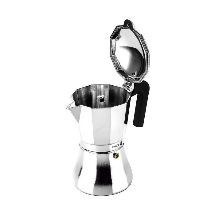Fagor Cafetera Cupy 6 tazas aluminio cromado Fagor Cafetera Cupy 6 tazas aluminio cromado