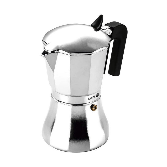 Fagor Cafetera Cupy 6 tazas aluminio cromado Fagor Cafetera Cupy 6 tazas aluminio cromado