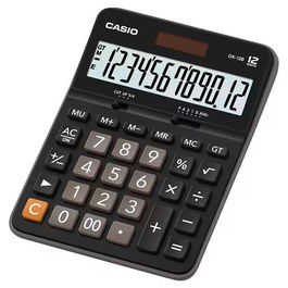 Casio Calculadora De Oficina Sobremesa DX-12B-BK 12 Dígitos Negro