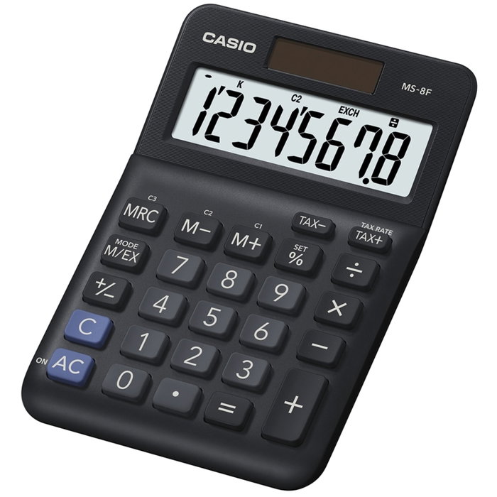 Casio MS-8F Calculadora de Sobremesa 8 Dígitos Negro