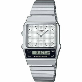 Reloj Unisex Casio VINTAGE EDGY COLLECTION Plateado (Ø 40 mm) (Ø 32 mm)