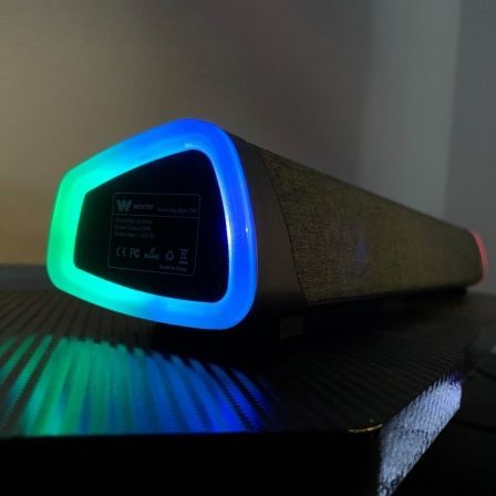 Woxter Barra de Sonido Big Bass 320 RGB 20W 2.0 con Conexión Jack 3.5mm para TV, PC y Consolas