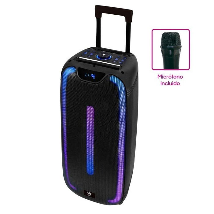Woxter Rock'n'Roller ST Altavoz Trolley Bluetooth 100W con Micrófono Woxter Rock'n'Roller ST Altavoz Trolley Bluetooth 100W con Micrófono