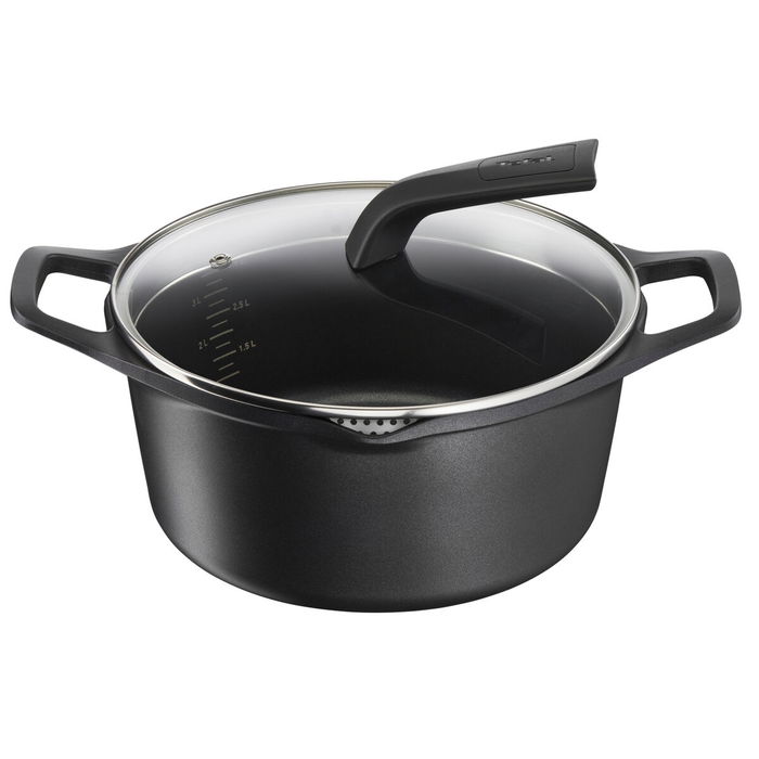 Cacerola Con Tapa Tefal E2494644 Negro Ø 24 cm Cacerola Con Tapa Tefal E2494644 Negro Ø 24 cm