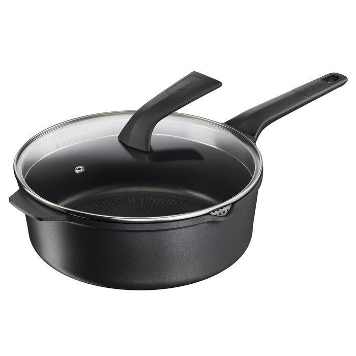 Cacerola Con Tapa Tefal E2493344 Negro 2 Piezas Cacerola Con Tapa Tefal E2493344 Negro 2 Piezas