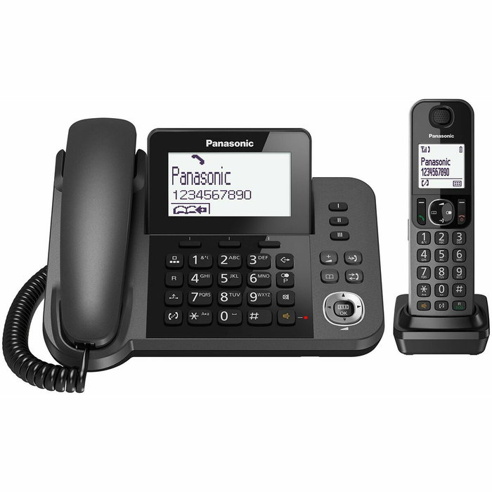 Teléfono Fijo Panasonic KX-TGF310 Negro Teléfono Fijo Panasonic KX-TGF310 Negro