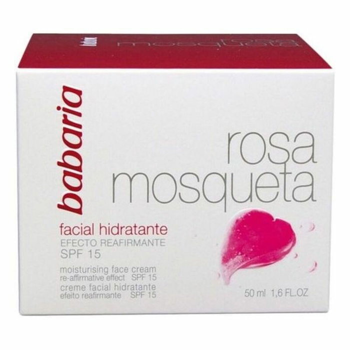 Babaria Rosa Mosqueta Hidratante 24h Crema Facial SPF15 50 ml