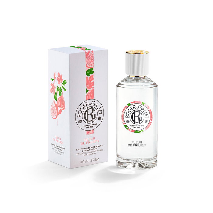 Roger & Gallet Fleur de Figuier Eau de Toilette - Agua Perfumada Unisex 100 ml, Colonia Vaporizador, Notas Frutales y Florales, FLEUR DE FIGUIER agua perfumada bienestar