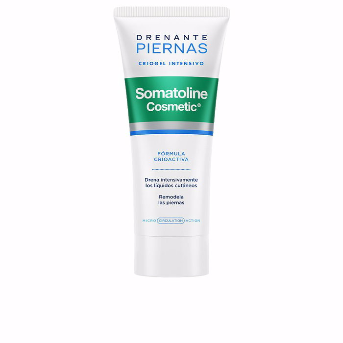 Somatoline Cosmetic Gel Drenante Reductor de Piernas con Efecto Hielo - Tratamiento para Silueta, Retención de Líquidos y Sensación de Frescor - 200 ml Somatoline Cosmetic Gel Drenante Reductor de Piernas con Efecto Hielo - Tratamiento para Silueta, Retención de Líquidos y Sensación de Frescor - 200 ml