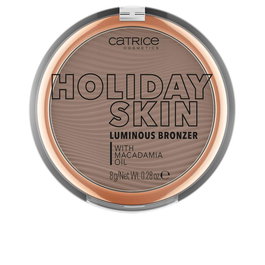 Catrice Holiday Skin Luminous Bronzer #020 Off To The Island - Polvos Bronceadores con Brillo, Waterproof, Tono Claro, 8g