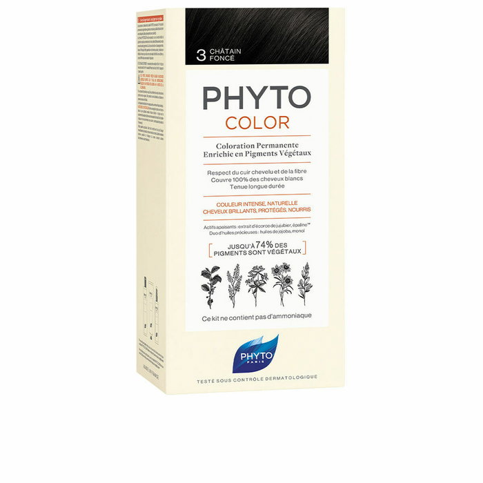 Phyto Phytocolor 3-castaño oscuro 4 u Phyto Phytocolor 3-castaño oscuro 4 u