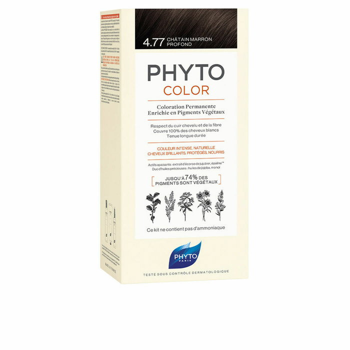 Phyto PHYTOCOLOR 4.77 Castaño Marrón Intenso Phyto PHYTOCOLOR 4.77 Castaño Marrón Intenso