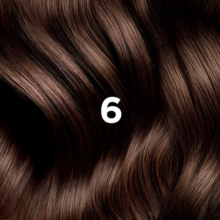 Phyto Tinte Permanente de Cabello PHYTOCOLOR, Tono #6 Rubio Oscuro, Sin Amoniaco y Sin Siliconas, Cobertura 100% Canas, 4 Unidades