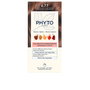 Phyto PHYTOCOLOR Tinte Permanente Sin Amoniaco #6.77 Marrón Claro Capuchino para Cobertura Canas - 4 Unidades
