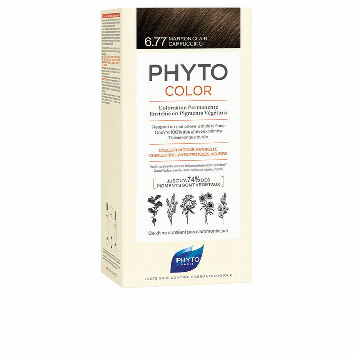Phyto Phytocolor 6.77 Marrón Claro Capuchino Phyto Phytocolor 6.77 Marrón Claro Capuchino