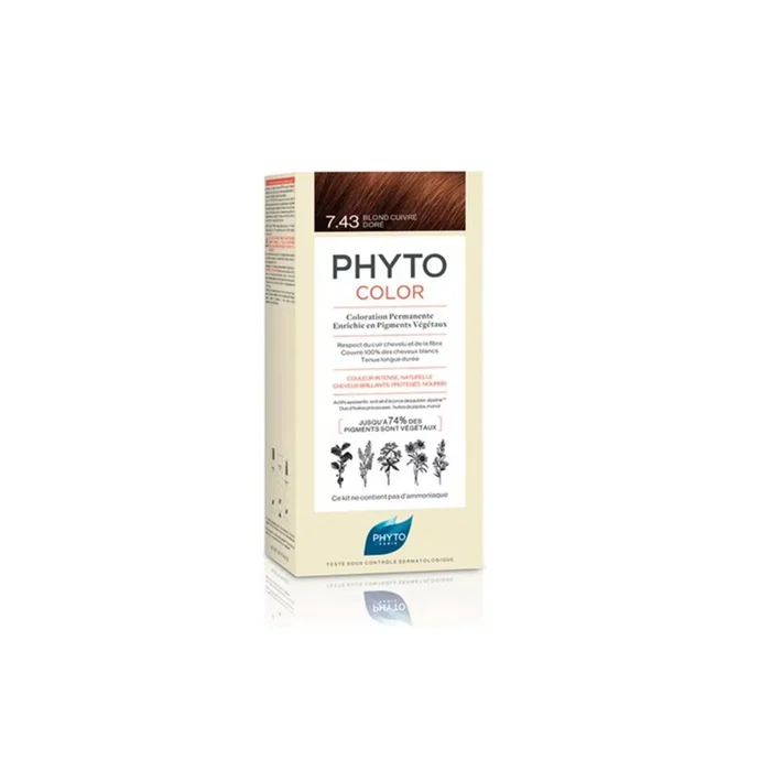 Phyto PHYTOCOLOR 7.43 Rubio Dorado Cobrizo