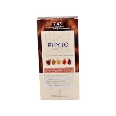 Phyto PHYTOCOLOR 7.43 Rubio Dorado Cobrizo