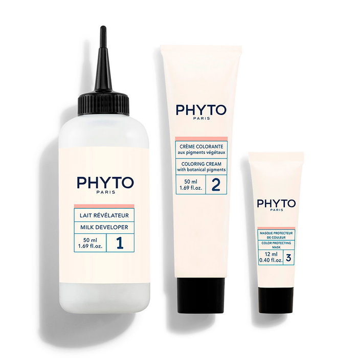 Phyto PHYTOCOLOR #10 Rubio Extra Claro - Tinte Permanente de Cabello sin Amoniaco con Pigmentos Vegetales - 4 Unidades