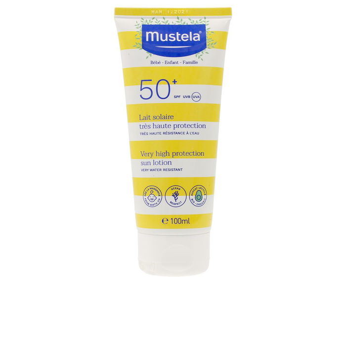 Mustela Leche Solar Muy Alta Protección SPF50+ para Bebé y Niño, 100 ml