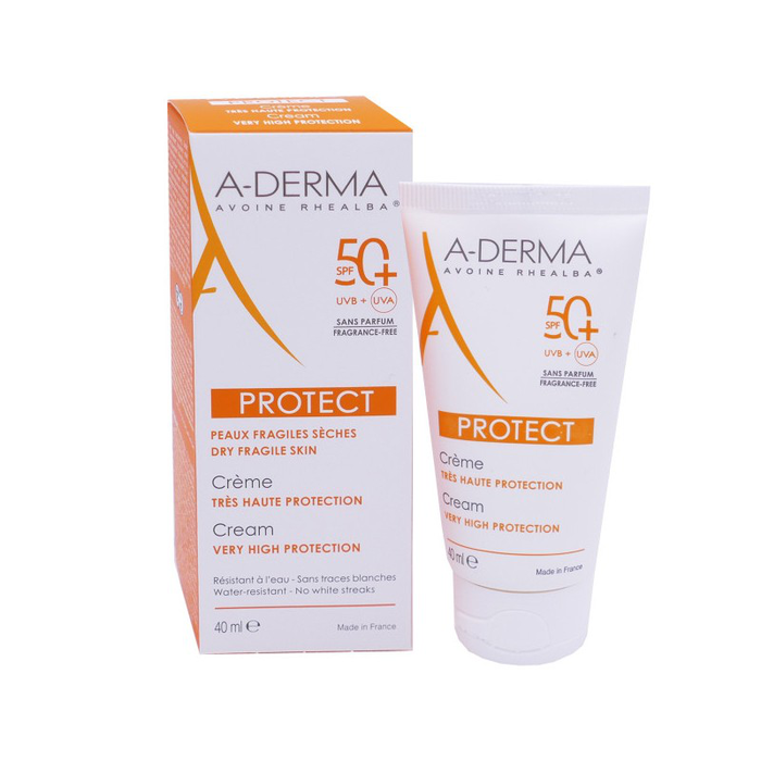 A-Derma PROTECT Crema Solar SPF50+ sin perfume 40 ml