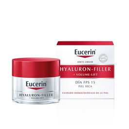 Eucerin HYALURON FILLER + volume-lift Crema de Día para Piel Seca con Protección Solar FPS 15 - 50 ml
