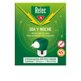 Relec Dispositivo Antimosquitos Día y Noche 1 Difusor + 1 Recambio