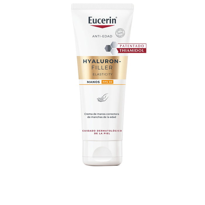 Eucerin Hyaluron-Filler + Elasticity Crema de Manos Correctora - 75 ml - Reduce manchas de edad, mejora elasticidad e hidratación 24h Eucerin Hyaluron-Filler + Elasticity Crema de Manos Correctora - 75 ml - Reduce manchas de edad, mejora elasticidad e hidratación 24h
