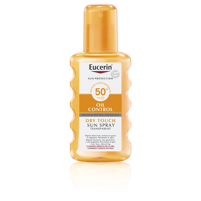 Eucerin SUN PROTECTION oil dry touch transparent spray SPF50+ Protector Solar Corporal 200 ml Eucerin SUN PROTECTION oil dry touch transparent spray SPF50+ Protector Solar Corporal 200 ml