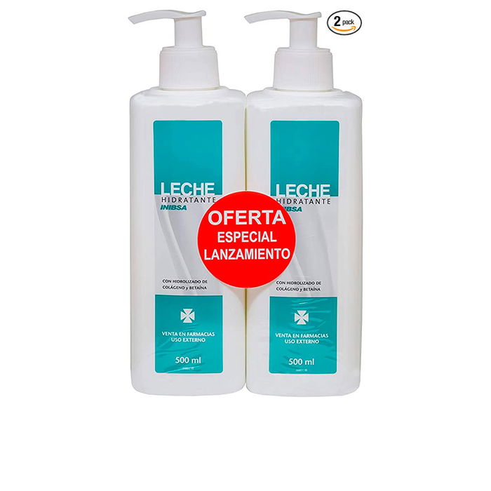 Inibsa Leche Hidratante Dermatológica Corporal pack 2 x 500 ml
