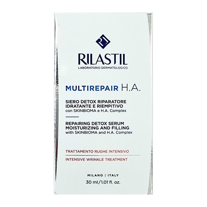 Rilastil MULTIREPAIR H.A. Suero Detox Viso 30 ml | Tratamiento Facial Hidratante Reafirmante Anti-polución