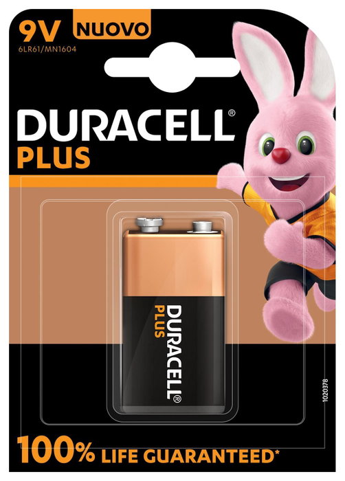 Duracell Plus Power 9V MN1604/6LR61 Alcalina (1 unidad) Duracell Plus Power 9V MN1604/6LR61 Alcalina (1 unidad)