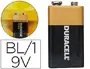 Duracell Pila Alcalina Plus 9V Blister con 1 Unidad