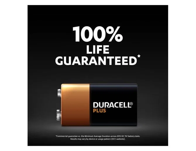 Duracell Plus MN1604 Pila Alcalina 9V Duracell Plus MN1604 Pila Alcalina 9V