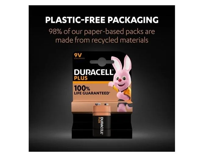 Duracell Plus MN1604 Pila Alcalina 9V Duracell Plus MN1604 Pila Alcalina 9V