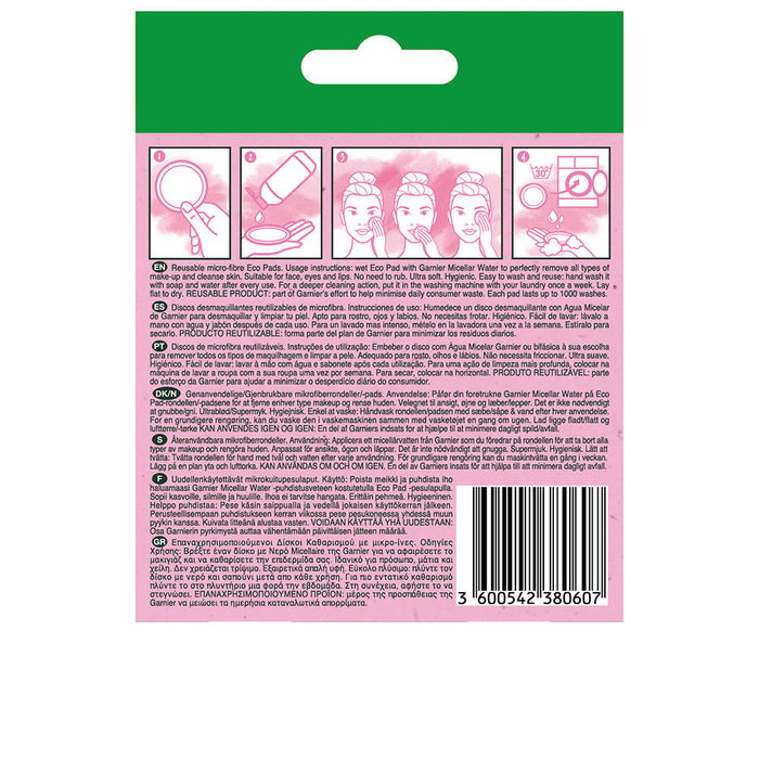 Garnier Discos Desmaquillantes Suaves Lavables 3 u