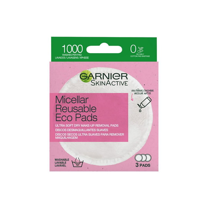 Garnier SKINACTIVE Discos desmaquillantes suaves lavables 3 u