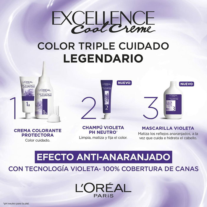 L'Oréal Paris Excellence Cool 7,11-rubio ceniza intenso, 192 ml