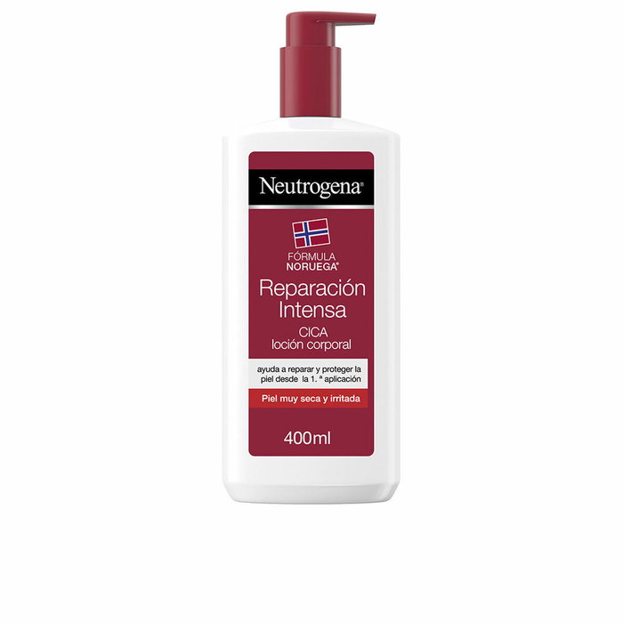 Neutrogena Loción Corporal Reparación Intensa Cica para Piel Muy Seca 400 ml con Dosificador Neutrogena Loción Corporal Reparación Intensa Cica para Piel Muy Seca 400 ml con Dosificador