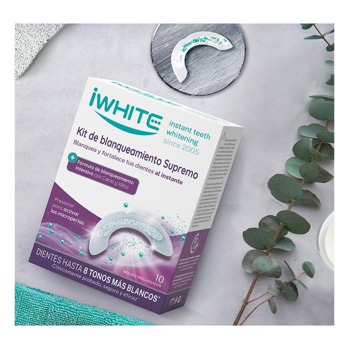 IWHITE INSTANT 2 Kit Blanqueador Dental Profesional para Resultados Inmediatos, Elimina Manchas y Fortalece el Esmalte, 1 Unidad IWHITE INSTANT 2 Kit Blanqueador Dental Profesional para Resultados Inmediatos, Elimina Manchas y Fortalece el Esmalte, 1 Unidad