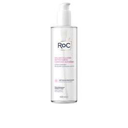 Roc Agua Micelar Extra Confort para Piel Sensible, Limpiadora Rostro y Ojos, 400 ml