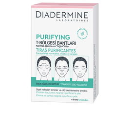 Diadermine Tiras Purificantes Piel Normal-Mixta Tratamiento Acné Poros y Puntos Negros 6 uds