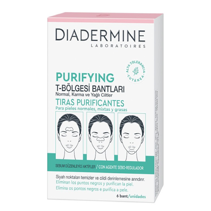 Diadermine Tiras Purificantes Piel Normal-Mixta 6 u Diadermine Tiras Purificantes Piel Normal-Mixta 6 u