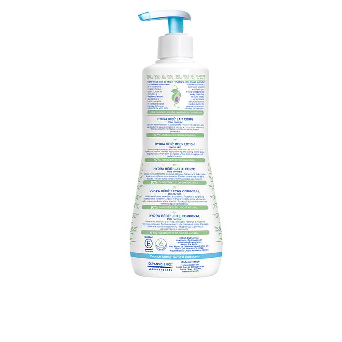 Mustela Hydra Bébé Leche Corporal Hidratante para Bebés 500 ml